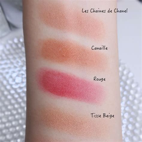 chanel blush swatches